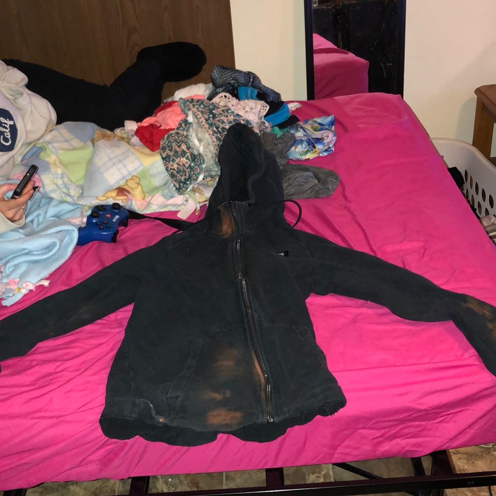 Black slightly bleached Nike jacket